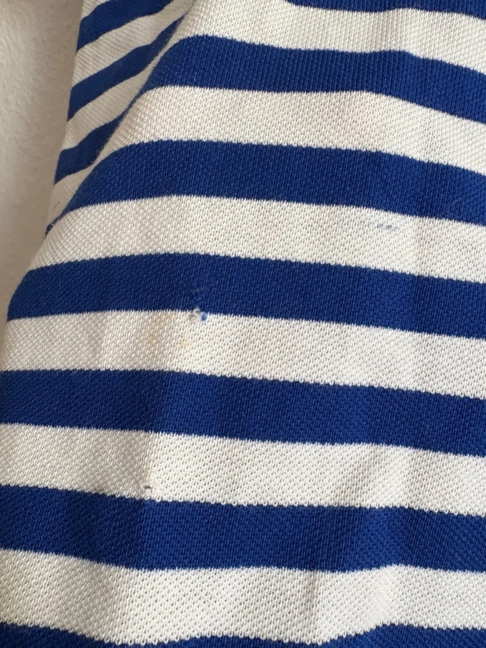 Polo by Ralph Lauren (new with flaws) Blue & White Striped Polo Shirt